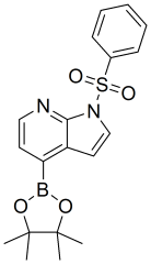 1-(benzenesulfonyl)-4-(tetramethyl-1,3,2-dioxaborolan-2-yl)-1H-pyrrolo[2,3-b]pyridine