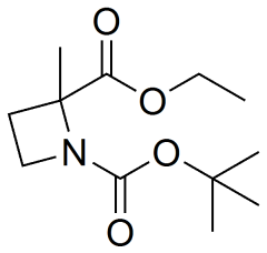 1-tert-butyl 2-ethyl 2-methylazetidine-1,2-dicarboxylate