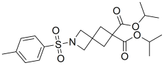 6,6-bis(propan-2-yl) 2-(4-methylbenzenesulfonyl)-2-azaspiro[3.3]heptane-6,6-dicarboxylate