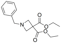 3,3-diethyl 1-benzylazetidine-3,3-dicarboxylate