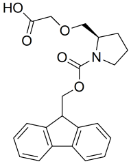 2-{[(2R)-1-{[(9H-fluoren-9-yl)methoxy]carbonyl}pyrrolidin-2-yl]methoxy}acetic acid