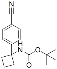 tert-butyl N-[1-(4-cyanophenyl)cyclobutyl]carbamate