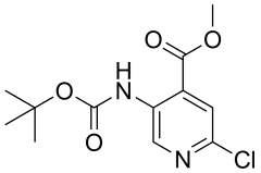 methyl 5-{[(tert-butoxy)carbonyl]amino}-2-chloropyridine-4-carboxylate