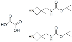 tert-butyl n-[(3-methylazetidin-3-yl)methyl]carbamate hemioxalate