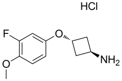 trans-3-(3-fluoro-4-methoxyphenoxy)cyclobutan-1-amine hydrochloride