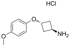 trans-3-(4-methoxyphenoxy)cyclobutan-1-amine hydrochloride