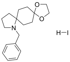 9-benzyl-1,4-dioxa-9-azadispiro[4.2.48.25]tetradecane hydroiodide