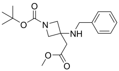 tert-butyl 3-(benzylamino)-3-(2-methoxy-2-oxoethyl)azetidine-1-carboxylate