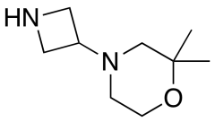4-(azetidin-3-yl)-2,2-dimethylmorpholine bis(2,2,2-trifluoroacetate)