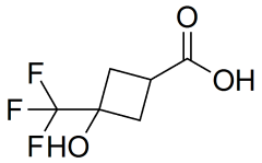 3-hydroxy-3-(trifluoromethyl)cyclobutane-1-carboxylic acid