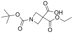 1-[(tert-butoxy)carbonyl]-3-(ethoxycarbonyl)azetidine-3-carboxylic acid