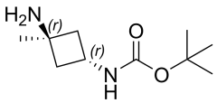 tert-butyl (cis-3-amino-3-methylcyclobutyl)carbamate