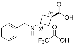 trans-3-(benzylamino)cyclobutane-1-carboxylic acid 2,2,2-trifluoroacetate