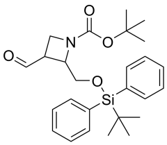 tert-butyl 2-{[(tert-butyldiphenylsilyl)oxy]methyl}-3-formylazetidine-1-carboxylate