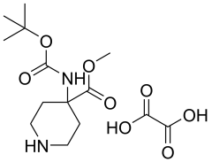 methyl 4-(tert-butoxycarbonylamino)piperidine-4-carboxylate hemioxalate