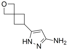 5-(2-oxaspiro[3.3]heptan-6-yl)-1{H}-pyrazol-3-amine