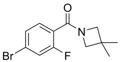 (4-bromo-2-fluoro-phenyl)-(3,3-dimethylazetidin-1-yl)methanone