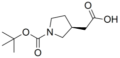 2-[(3S)-1-[(tert-butoxy)carbonyl]pyrrolidin-3-yl]acetic acid