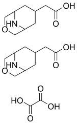 exo-3-oxa-9-aza-bicyclo[3.3.1]nonane-7-acetic acid oxalate(2:1)