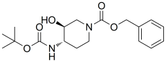 benzyl trans-4-((tert-butoxycarbonyl)amino)-3-hydroxypiperidine-1-carboxylate