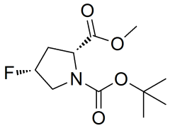 1-tert-butyl 2-methyl (2R,4R)-4-fluoropyrrolidine-1,2-dicarboxylate