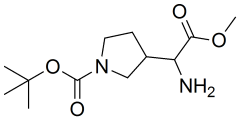 tert-butyl 3-(1-amino-2-methoxy-2-oxoethyl)pyrrolidine-1-carboxylate