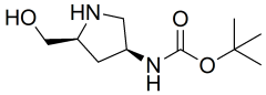 tert-butyl N-[(3S,5S)-5-(hydroxymethyl)pyrrolidin-3-yl]carbamate