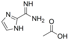 1H-imidazole-2-carboxamidine (X)acetic acid