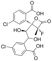 [(2R,3R,4R)-3-(4-chlorobenzoyloxy)-4-fluoro-4-methyl-5-oxooxolan-2-yl]methyl 4-chlorobenzoate