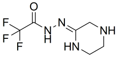 (Z)-2,2,2-trifluoro-N'-(piperazin-2-ylidene)acetohydrazide