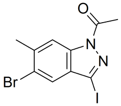 1-(5-bromo-3-iodo-6-methyl-1h-indazol-1-yl)ethan-1-one