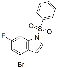 1-(benzenesulfonyl)-4-bromo-6-fluoro-1H-indole