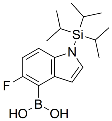{5-fluoro-1-[tris(propan-2-yl)silyl]-1H-indol-4-yl}boronic acid