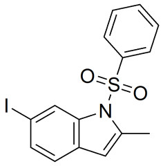 1-(benzenesulfonyl)-6-iodo-2-methyl-1H-indole
