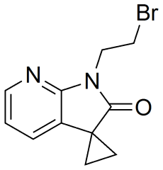 1'-(2-bromoethyl)spiro[cyclopropane-1,3'-pyrrolo[2,3-b]pyridin]-2'(1'H)-one