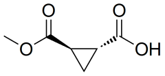 trans-2(methoxycarbonyl)cyclopropane1 carboxylic acid