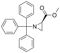 methyl (2R)-1-(triphenylmethyl)aziridine-2-carboxylate