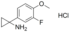 1-(3-fluoro-4-methoxyphenyl)cyclopropan-1-amine  hydrochloride