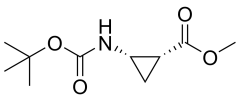 methyl cis-2-{[(tert-butoxy)carbonyl]amino}cyclopropane-1-carboxylate