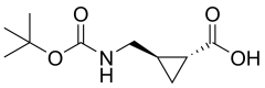 trans-2-({[(tert-butoxy)carbonyl]amino}methyl)cyclopropane-1-carboxylic acid
