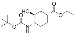 ethyl (1R,3S,4S)-4-{[(tert-butoxy)carbonyl]amino}-3-hydroxycyclohexane-1-carboxylate