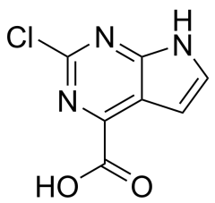 2-chloro-7H-pyrrolo[2,3-d]pyrimidine-4-carboxylic acid