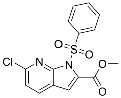methyl 1-(benzenesulfonyl)-6-chloro-1H-pyrrolo[2,3-b]pyridine-2-carboxylate