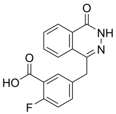 2-fluoro-5-[(4-oxo-3,4-dihydrophthalazin-1-yl)methyl]benzoic acid