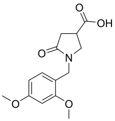 1-[(2,4-dimethoxyphenyl)methyl]-5-oxopyrrolidine-3-carboxylic acid