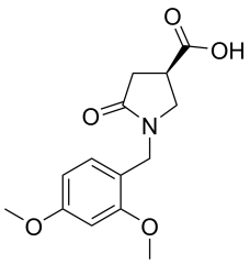 (3R)-1-[(2,4-dimethoxyphenyl)methyl]-5-oxopyrrolidine-3-carboxylic acid