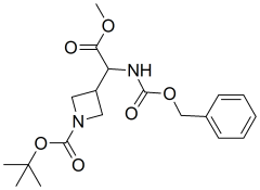 tert-butyl 3-(1-(((benzyloxy)carbonyl)amino)-2-methoxy-2-oxoethyl)azetidine-1-carboxylate