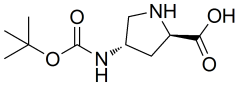 (2R,4S)-4-{[(tert-butoxy)carbonyl]amino}pyrrolidine-2-carboxylic acid