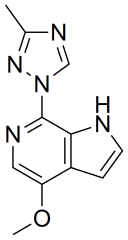 1-{4-methoxy-1H-pyrrolo[2,3-c]pyridin-7-yl}-3-methyl-1H-1,2,4-triazole