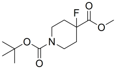 1-tert-butyl 4-methyl 4-fluoropiperidine-1,4-dicarboxylate